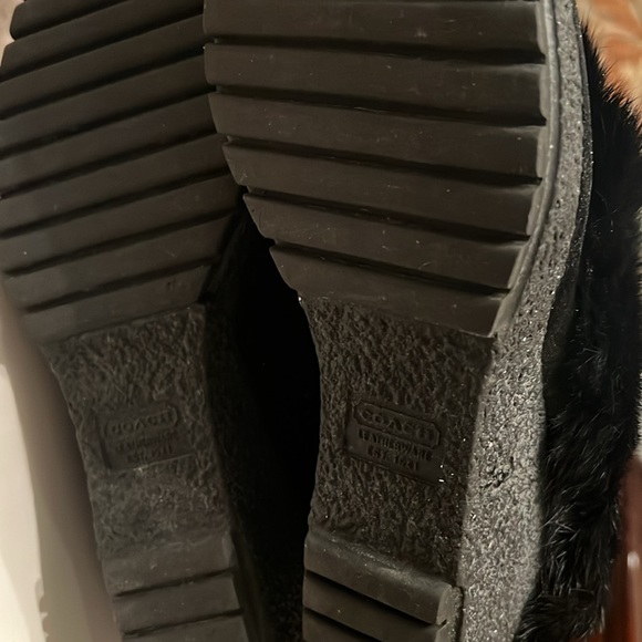 Coach, rabbit and suede boots 9 - Picture 6 of 14